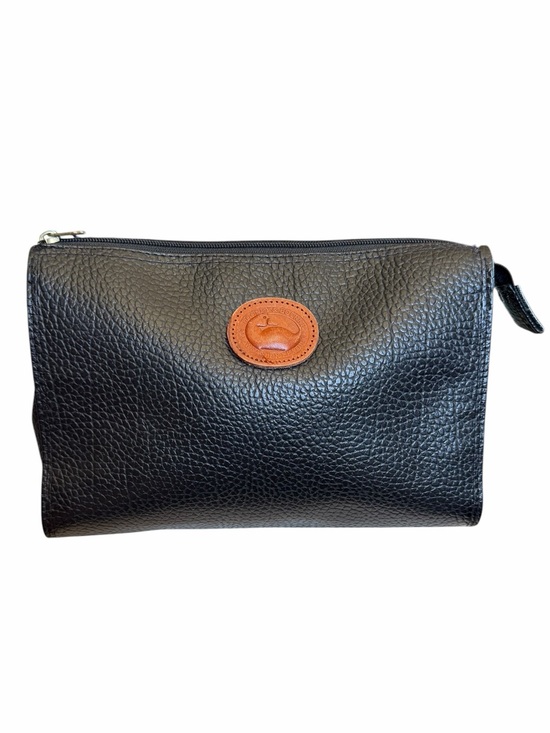 Dooney & Bourke Other - Vintage Dooney & Bourke Black Pebbled Leather Travel Makeup Toiletries Pouch